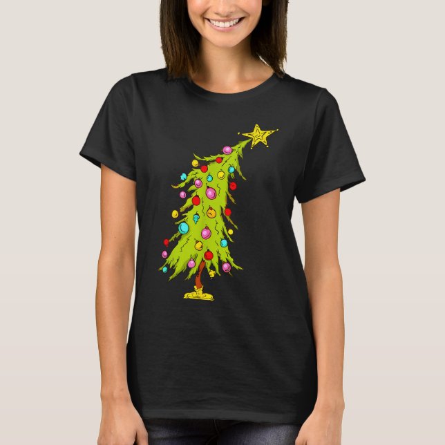 Vintage Bent Christmas Tree  T-Shirt (Vorderseite)
