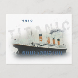 Vintage benutzerdefinierter Text Titanic Postkarte