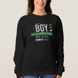 Vintage Bergamo BGY Flughafen-Code Retro-Reise-Tag Sweatshirt
