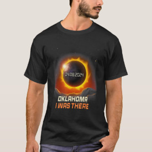 Vintage Berge Gesamtsolarexposition 2024 Oklahoma T-Shirt
