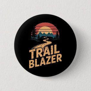 Vintage Bergwanderer Trail Blazer Retro Wandern C Button