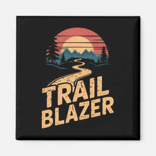 Vintage Bergwanderer Trail Blazer Retro Wandern C Magnet