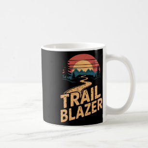 Vintage-Bergwanderer Trail Blazer Retro-Wanderzelt Kaffeetasse