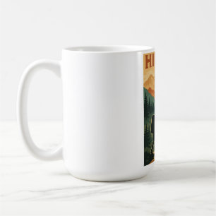 Vintage Bergwanderung - Retro Wandern Kaffeetasse