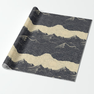 Vintage Bergwolkenlandschaft (6) Geschenkpapier