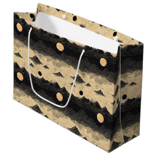 Vintage-Bergwolkenlandschaft (9) Große Geschenktüte