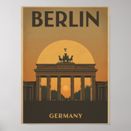 Vintage Berlin-Reise Poster