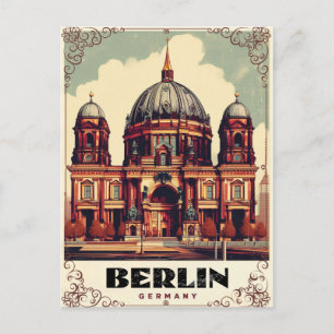Vintage Berliner Dom - Stiftskirche Postkarte
