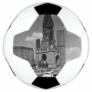 Vintage Berliner Kaiser-Wilhelm-Gedächtniskirche M Fußball