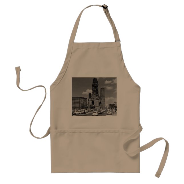 Vintage Berliner Kaiser-Wilhelm-Gedächtniskirche Schürze (Vorne)