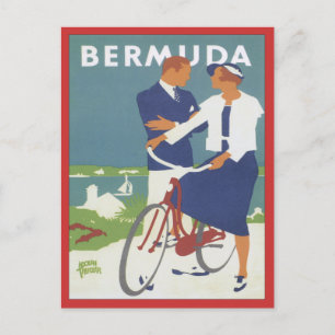 Vintage Bermuda Postkarte