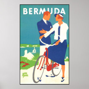 Vintage Bermuda-Reise Poster