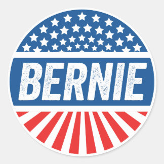 Vintage Bernie Runder Aufkleber