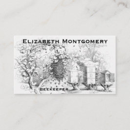 Vintage Berufliche Bienenkarte Visitenkarte
