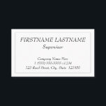 Vintage, Berufliche Visitenkarte<br><div class="desc">Dieses Vintage und klassische Business-Card-Design verfügt über einen Namen,  einen Beruf und Kontaktdaten,  die personalisiert sein können. Es verfügt auch über einen Single-Linien-Rand. Visitenkarten wie diese können von einem berufliche wie einem Barrister,  einem Manager oder einer Führungskraft verwendet werden.</div>