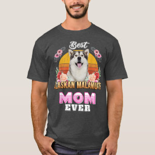 Vintage Best Alaskan Malamute Mom Ever Mothers Day T-Shirt
