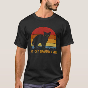 Vintage Best Cat Grammy Ever Katzenmama T-Shirt