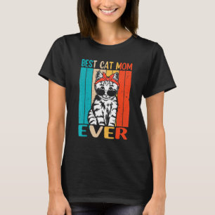 Vintage Best Cat Mom Ever KITTENS für Frauen T-Shirt