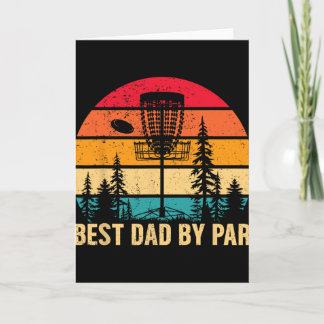 Vintage Best Dad By Par Disc Golf Vater Tag des Va Karte