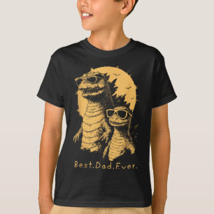 Vintage Best Dad Ever Monster Vätertag Männer T-Shirt