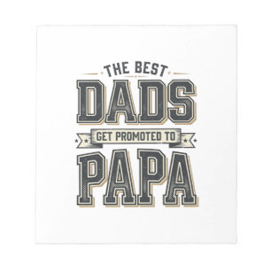 Vintage Best Dads zum Papa Shirt Design_1 Notizblock