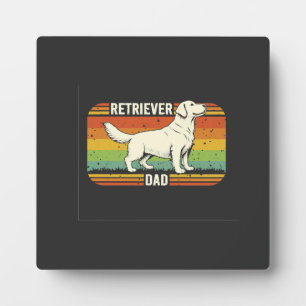 Vintage Best Golden Retriever Vater Hund Papa Fotoplatte