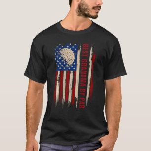 Vintage Best Grandpa By Par Amerikanische Flagge G T-Shirt