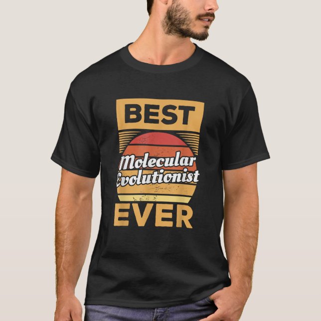 Vintage Best Molecular Evolutionist Ever Evolution T-Shirt (Vorderseite)