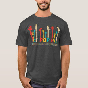 Vintage Best Pop Ever Daddy Gitarre Vatertag Re T-Shirt