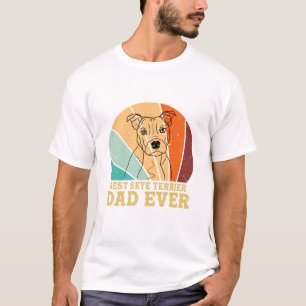 Vintage Best Skye Terrier Dad Ever Hunde Liebhaber T-Shirt