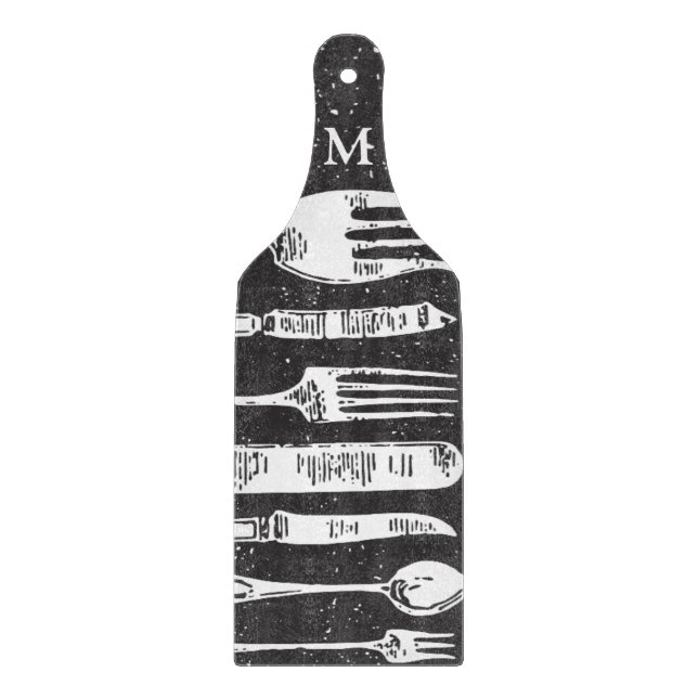 Vintage Bestattung Kunst, Dichtung und Musik Schneidebrett (Vorderseite)