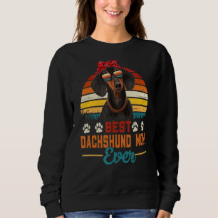 Vintage beste Dackel Mama je Dackel Mama Mot Sweatshirt