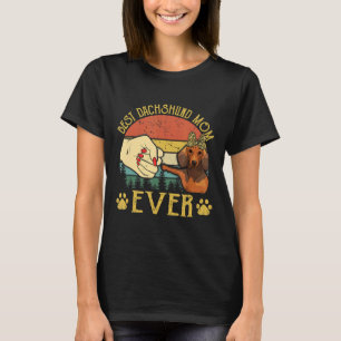 Vintage beste Dackel Mama je Hund Lover T-Shirts M