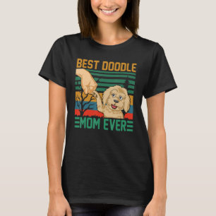 Vintage beste Doodle-Mama je Goldendoodle für die  T-Shirt