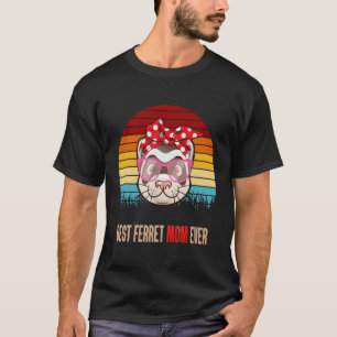 Vintage Beste Frettchen-Mutter Aller Zeiten Tier M T-Shirt