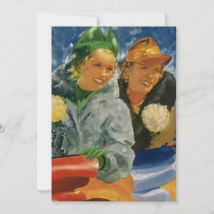 Vintage beste Freunde! Elegante und stilvolle Frau