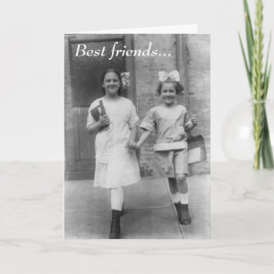 Vintage - Beste Freundinnen, Karte