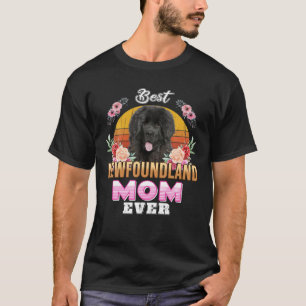 Vintage beste Neufundland-Mama je Mütter Tag für T-Shirt