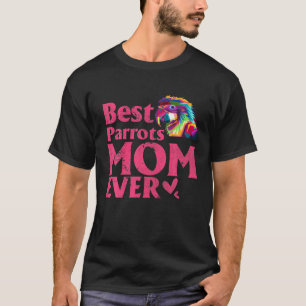 Vintage beste Papageien Mama je farbige Parrots Mo T-Shirt