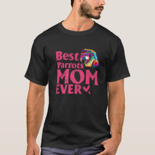 Vintage beste Papageien Mama je farbige Parrots Mo T-Shirt