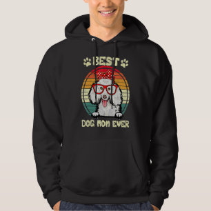 Vintage beste Poodle-Mama je Dog Mama Mother's Da Hoodie
