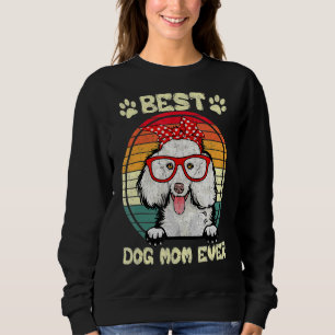 Vintage beste Poodle-Mama je Dog Mama Mother's Da Sweatshirt