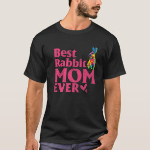 Vintage beste Rabbit-Mama je gekürzt farbige Rabbi T-Shirt
