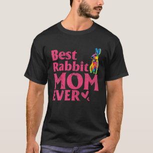 Vintage beste Rabbit-Mama je gekürzt farbige Rabbi T-Shirt