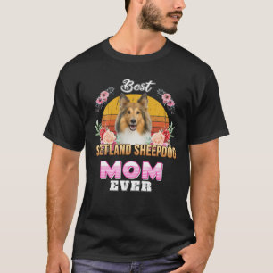 Vintage Beste Shetland Sheepdog Mama Aller Müttert T-Shirt
