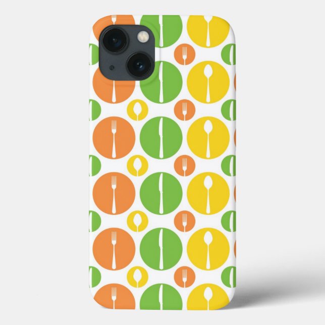 Vintage-Besteckmuster Case-Mate iPhone Hülle (Rückseite)