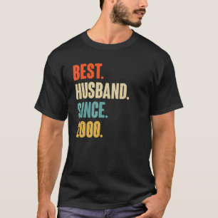 Vintage Bester Ehemann seit 2000 22. Hochzeitstag T-Shirt