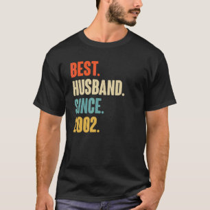 Vintage Bester Ehemann seit 2002 20. Hochzeitstag T-Shirt
