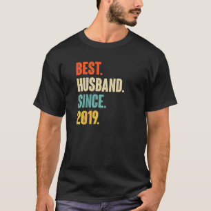 Vintage Bester Ehemann seit 2019 3. Hochzeitstag T-Shirt