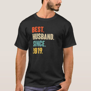 Vintage Bester Ehemann seit 2019 3. Hochzeitstag T-Shirt